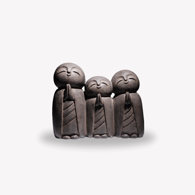 Serene Zen Family Monk - Rustic Bronze