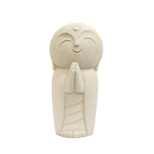 Serene Zen Praying Buddha – Off White