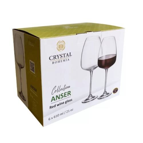 Anser 6-Piece Stem Glass Set - 610 ml