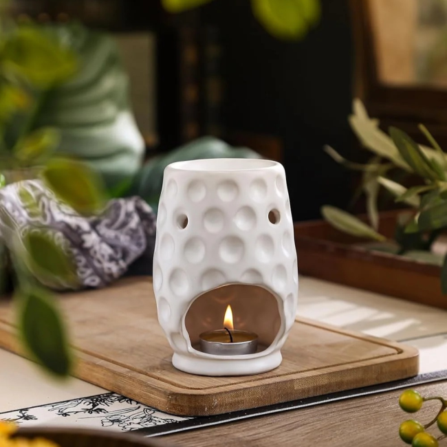 Still Burn Oil Burner - White