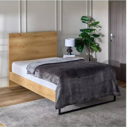 Mellow - King Micro Flannel Blanket - 240x220 cm - Silver