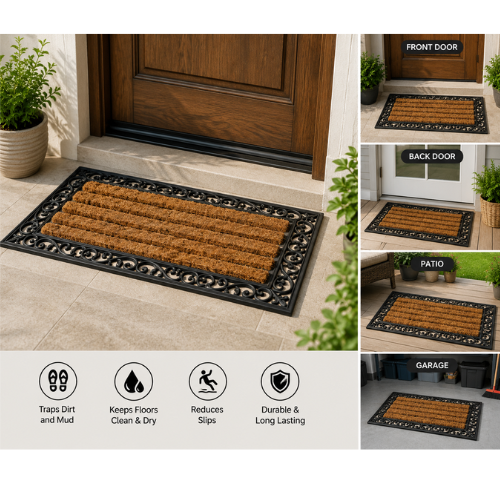 Grand Coir & Rubber Large Doormat 45x120cm